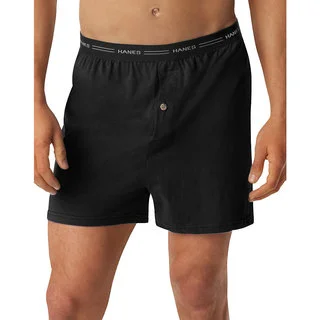 Hanes Men's Tagless ComfortSoft Knit Boxer with Comfort Flex Waistband (Pack of 5)