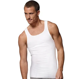 Hanes Men's Tagless ComfortSoft White A-Shirt (Pack of 6)
