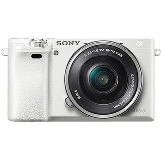 Sony Alpha a6000 White Mirrorless Digital Camera with 16-50mm Lens