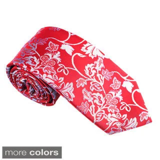 Elie Balleh Milano Italy EBNT609 Microfiber Floral Neck Tie