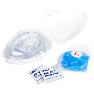 Ambu CPR Pocket Mask Kit with O2 Inlet and Case