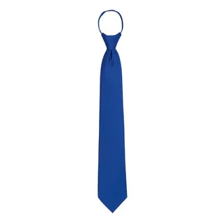 Jacob Alexander Solid Color Men's Pre-tied Zipper Tie