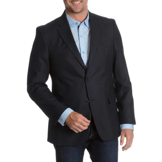 Tommy Hilfiger Men's Blue Trim Fit Suit Separate Two Button Blazer