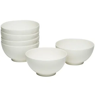 Every Time White Tall Cereal Bowl (Set of 6)
