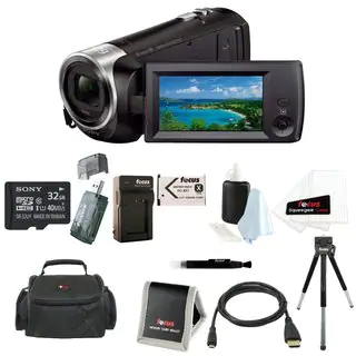Sony HD Video Recording HDRCX405 HDR-CX405/B Handycam Camcorder with 32GB Deluxe Accessory Kit