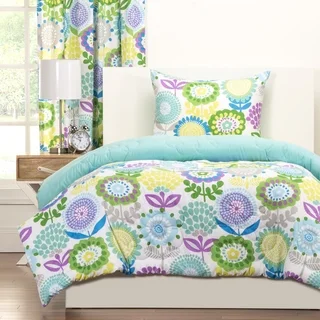 Crayola Pointillist Pansy 3-piece Comforter Set