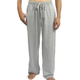 Leisureland Men's Solid Jersey Cotton Knit Pajama Pants