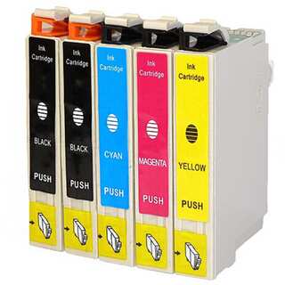 5-pack Replacing Epson 220 220XL T220120 T220XL120 T220XL220 T220XL320 T220XL420 Ink Cartridge