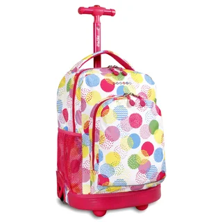 J World Speckle Sunny 17-inch Rolling Backpack