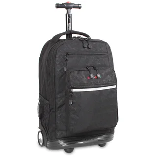 J World Argyle Black Sundance Rolling 15.4-inch Laptop Backpack