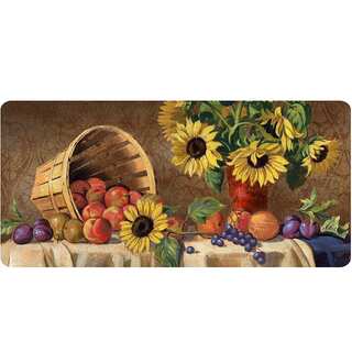Indoor Sunflowers & Fruit Kitchen Mat (20x42)