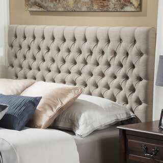 Christopher Knight Home Jezebel Adjustable King/ California King Button Tufted Fabric Headboard