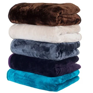 Windsor Home Solid Soft Heavy Thick Plush Mink Blanket - 8 pounds
