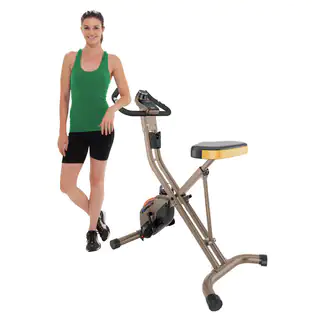 EXERPEUTIC GOLD 500 XLS 400 lb Weight Capacity Foldable Magnetic Upright Bike