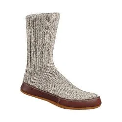 Acorn Slipper Sock Grey Ragg Wool
