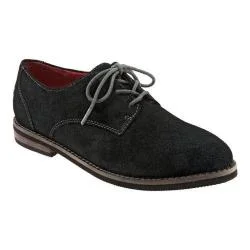 Women's SoftWalk Maine Black Cow Suede Leather