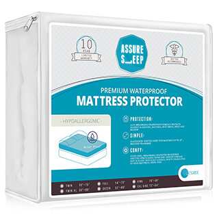 Assure Sleep Hypoallergenic Waterproof Vinyl Free Mattress Protector