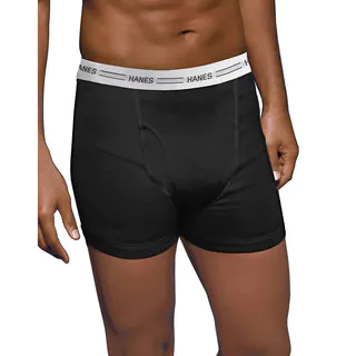 Hanes Men's TAGLESS 3X-5X Boxer Briefs with Comfort Flex Waistband (Pack of 4)