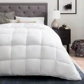 LINENSPA Down Alternative Reversible Quilted Comforter with Corner Duvet Tabs