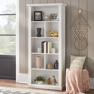 Simple Living Holland White Reversible Back Bookcase
