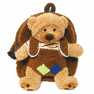 Plush Best Buddy Toddler Backpack Little Brown Bear