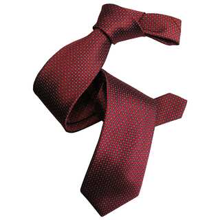 Dmitry Men's Red Patterned Italian Silk Tie