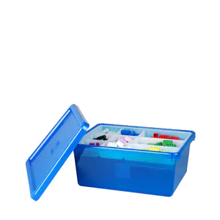 LEGO Blue Medium Storage Box with Lid