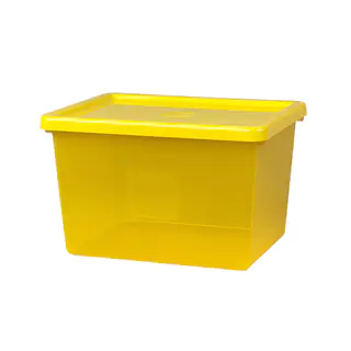 LEGO Large Yellow Storage Box with Lid and Sorting Tray