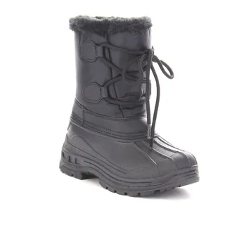 Beston Gb03 Girls'Winter Waterproof Lace Up Mid Calf Warm Boots