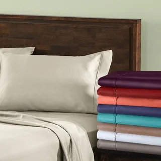 Cotton Blend 800 Thread Count Wrinkle-resistant Pillowcases (Set of 2)