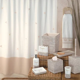 'Dragonfly' Shower Curtain & Hook Set - Multiple Options Available