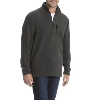 Narragansett Traders Men's Solid Quarter Zip Fleece Sweater