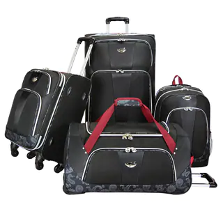 Bret Michaels by Traveler's Choice Classic Road 4-piece Expandable Spinner Luggage Set