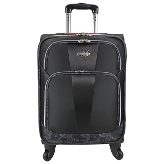 Bret Michaels by Traveler's Choice Classic Road 22-inch Expandable Carry-on Spinner Suitcase