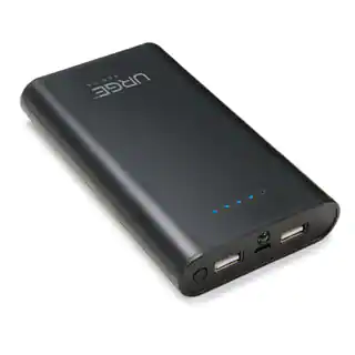 URGE Basics PowerPro 12000mAh 2-port Portable Power Bank with LED Flashlight