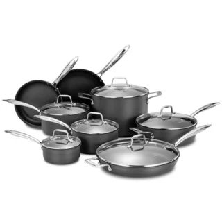 Momscook Professional Hard Anodized Nonstick 14-Piece Cookware Set
