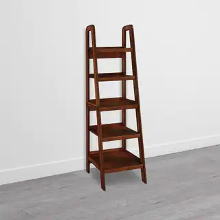 Altra Platform Mahogany Ladder Bookcase