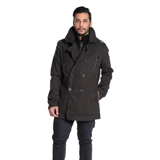 Excelled Men's Double Breasted Curduroy Jacket