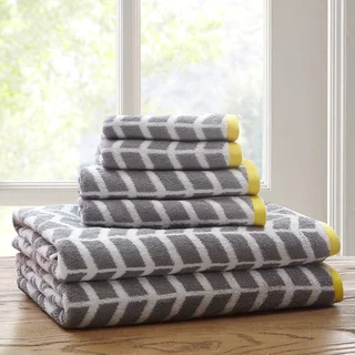 Intelligent Design Laila Cotton 6-Piece Jacquard Towel Set