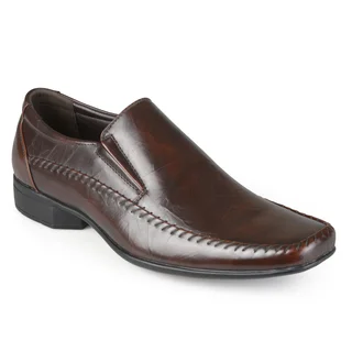 Vance Co. Men's Square Toe Faux Leather Slip-on Loafers