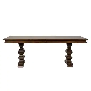 Armand Antique Brownstone Trestle Table and Base