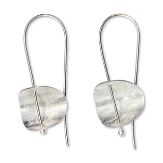 Handcrafted Sterling Silver 'Urban Minimalism' Earrings (Indonesia)