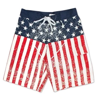 USA Distressed Patriotic American Flag Boardshorts