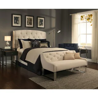 Republic Design House Peyton Ivory Tufted Upholstered Headboard-Tufted Sofa Bench Collection