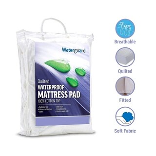 Waterguard Quilted Waterproof Mattress Pad