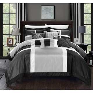 Chic Home Filomena Grey 11-Piece Comforter Set