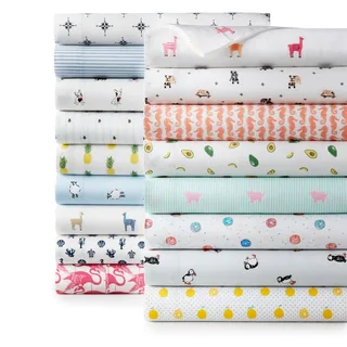 Poppy and Fritz Cotton Percale Printed Sheet Sets
