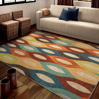 Carolina Weavers Bright Color Hemel Multi Area Rug (7'10" x 10'10")