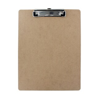 Thornton's Office Products Hardboard Low Profile Letter Size 9 x 12-inch Clipboard