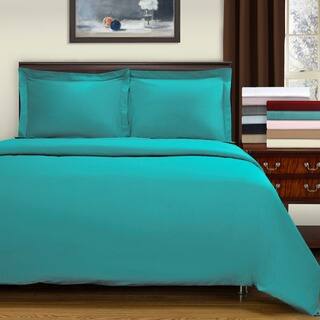 400 Thread Count Egyptian Cotton 3-piece Solid Duvet Cover Set